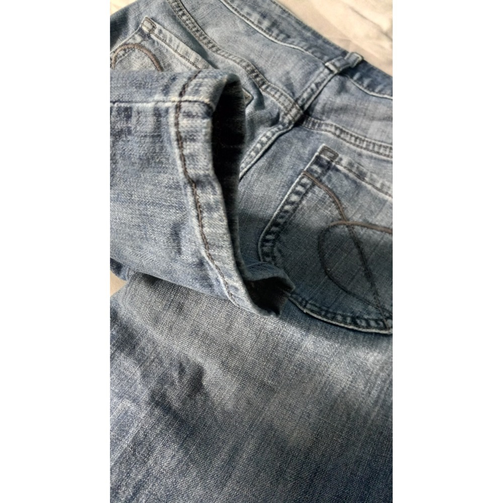 Chico's 0 platinum denim blue jeans cotton FLAWS - Picture 6 of 10
